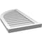 Ekena Millwork Quarter Round Top Left Surface Mount PVC Gable Vent w/ 2"W x 2"P Brickmould Sill Frame, 18"W x 34"H GVPQL18X3403SN - alternate 2